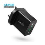 شارژر دیواری 18 وات انکر Anker Powerport+ 18W A2013 + مبدل پریز (هدیه)