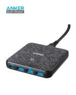 هاب شارژر 4 پورت انکر مدل Anker Powerport Atom III A2045 بدنه پارچه ای