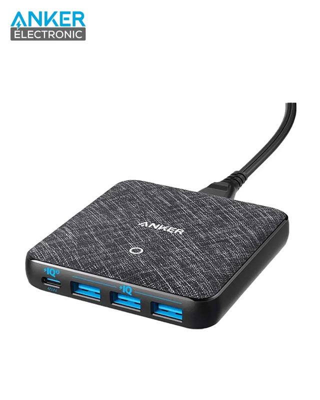 A2045 هاب شارژر 4 پورت انکر مدل Anker Powerport Atom III A2045 بدنه پارچه ای - Image 1