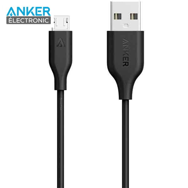 A8132-1 کابل شارژ میکرو یو اس بی انکر مدل Anker PowerLine USB A To MicroUSB 1.8m A8133 - Image 1