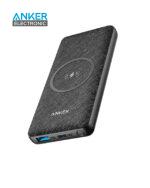 پاوربانک وایرلس 10000 میلی آمپر انکر Anker PowerCore III Sense 10K Wireless A1617 بدنه پارچه ای