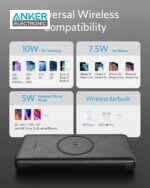 پاوربانک وایرلس 10000 میلی آمپر انکر Anker PowerCore III Sense 10K Wireless A1617 بدنه پارچه ای - Image 5