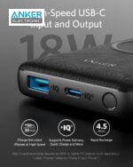 پاوربانک وایرلس 10000 میلی آمپر انکر Anker PowerCore III Sense 10K Wireless A1617 بدنه پارچه ای - Image 7
