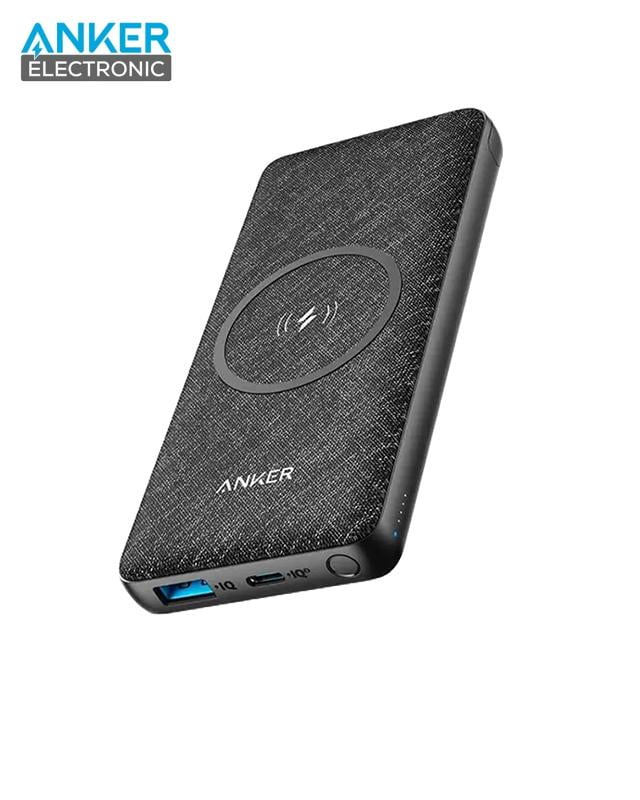 A1617 پاوربانک وایرلس 10000 میلی آمپر انکر Anker PowerCore III Sense 10K Wireless A1617 بدنه پارچه ای - Image 1