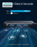 هاب دیتا USB-C انکر Anker Powerhub Classic 4-IN-1 USB-C HUB A8323 - Image 5