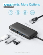 هاب دیتا USB-C انکر Anker Powerhub Classic 4-IN-1 USB-C HUB A8323 - Image 4