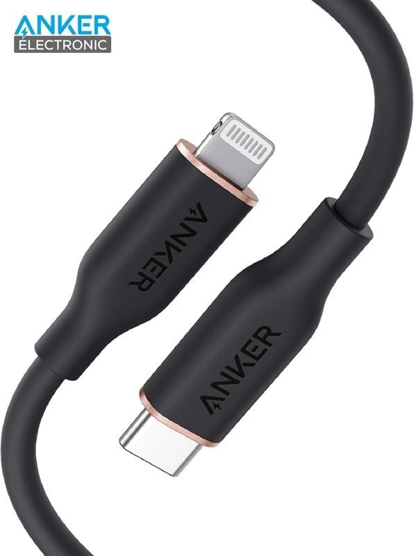 A8662-1 کابل USB C به لایتنینگ انکر Anker PowerLine III Flow USB-C to Ligtning 90cm A8662 - Image 1