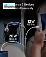 شارژر فندکی 35 وات انکر ANKER PowerDrive PD+ 2 Car Charger A2732 - Image 3