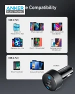 شارژر فندکی 35 وات انکر ANKER PowerDrive PD+ 2 Car Charger A2732 - Image 4