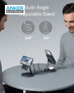 استند و پاوربانک وایرلس 5 وات انکر Anker 633 Magnetic Wireless Charger MagGo B25A72 - Image 5