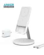 استند و پاوربانک وایرلس 5 وات انکر Anker 633 Magnetic Wireless Charger MagGo B25A72 - Image 7