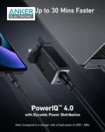 شارژر دیواری 65 وات انکر Anker 735 Charger GaNPrime 65W A2668 UK + مبدل پریز (هدیه) - Image 3