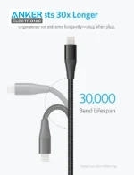 کابل USB-A به لایتنینگ انکر ANKER Powerline plus II 180cm A8453 - Image 6