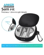 کیس محافظ سیلیکونی هدفون انکر مخصوص Anker Soundcore Liberty air 2 pro Silicon Case + آویز فلزی - Image 2