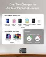 شارژر دیواری 20 وات انکر Anker 511 Charger Nano Pro A2637 US + مبدل پریز (هدیه) - Image 3