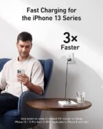 شارژر دیواری 20 وات انکر Anker 511 Charger Nano Pro A2637 US + مبدل پریز (هدیه) - Image 5