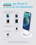 پایه نگهدارنده و شارژر وایرلس انکر Anker Wireless PowerWave 2-in-1 Magnetic Stand A2543 - Image 12