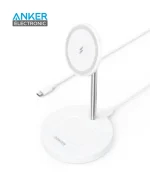 پایه نگهدارنده و شارژر وایرلس انکر Anker Wireless PowerWave 2-in-1 Magnetic Stand A2543 - Image 13