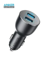 شارژر فندکی 36 وات انکر Anker 36W Metal Dual USB Car Charger A2729H11