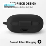 کیس محافظ سیلیکونی هدفون انکر مخصوص Anker Soundcore Space A40 Silicon Case + آویز فلزی - Image 5