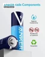 باتری نیم قلمی 1.5 ولت انکر Anker Batteries Alkaline AAA 4-pack B1820H12 - Image 5