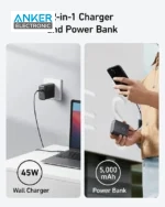 پاوربانک و شارژر 2 در 1 انکر Anker 521 Power Bank PowerCore Fusion 45W A1626 - Image 4