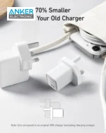 شارژر دیواری 30 وات انکر Anker 511 Charger Nano 3 30W A2147H21 + مبدل پریز (هدیه) - Image 3