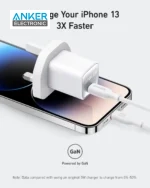 شارژر دیواری 30 وات انکر Anker 511 Charger Nano 3 30W A2147H21 + مبدل پریز (هدیه) - Image 4