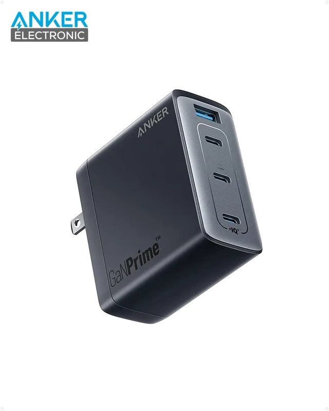 A2340-1 شارژر دیواری 150 وات انکر Anker 150W USB C 747 GnNPrime Charger A2340 پلاگ دوپین تاشو - Image 1
