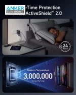 شارژر دیواری 150 وات انکر Anker 150W USB C 747 GnNPrime Charger A2340 پلاگ دوپین تاشو - Image 5