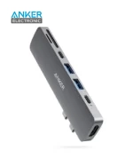 هاب دیتا تاندربولت 7 پورت انکر Anker 547 Thunderbolt 3 USB-C Hub 7-in-2 for MacBook A8371