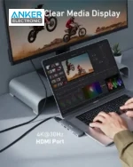 هاب دیتا تاندربولت 7 پورت انکر Anker 547 Thunderbolt 3 USB-C Hub 7-in-2 for MacBook A8371 - Image 3