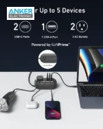 چندراهی برق 5 پورت انکر Anker 615 USB Power Strip GaNPrime 65W A9125 - Image 2