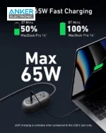 چندراهی برق 5 پورت انکر Anker 615 USB Power Strip GaNPrime 65W A9125 - Image 3