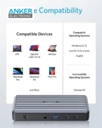 هاب دیتا 9 در 1 انکر Anker PowerExpand 9-in-1 USB-C PD Dock A8394 - Image 2