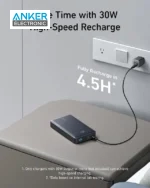 پاوربانک 24000 میلی آمپر انکر Anker 537 Portable Charger 65W A1379 - Image 6