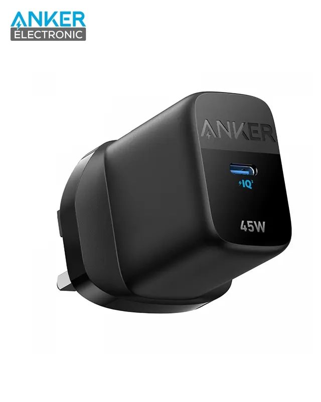 A2643-1 شارژر انکر 313 دیواری 45 وات انکر Anker 313 Charger Ace 45W GaN A2643 UK پلاگ سه پین - Image 1