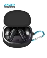کیس محافظ سیلیکونی هدفون انکر مخصوص Anker Soundcore Liberty 4 Silicon Case + آویز فلزی