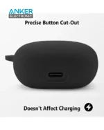 کیس محافظ سیلیکونی هدفون انکر مخصوص Anker Soundcore Liberty 4 Silicon Case + آویز فلزی - Image 4