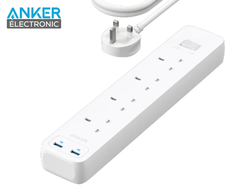 محافظ برق 4 در 1 و شارژر USB انکر 322 Anker 322 USB Power Strip A9142 محافظ برق 4 در 1 و شارژر USB انکر 322 - Anker 322 USB Power Strip A9142