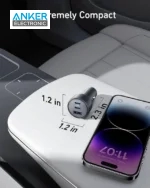 شارژر فندکی 67 وات انکر Anker 535 USB-C Car Charger 67W B2731 + کابل تایپ سی به تایپ سی - Image 3