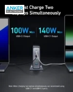 هاب شارژر رومیزی 240 وات انکر Anker Prime 240W GaN Charger A2342 - Image 3