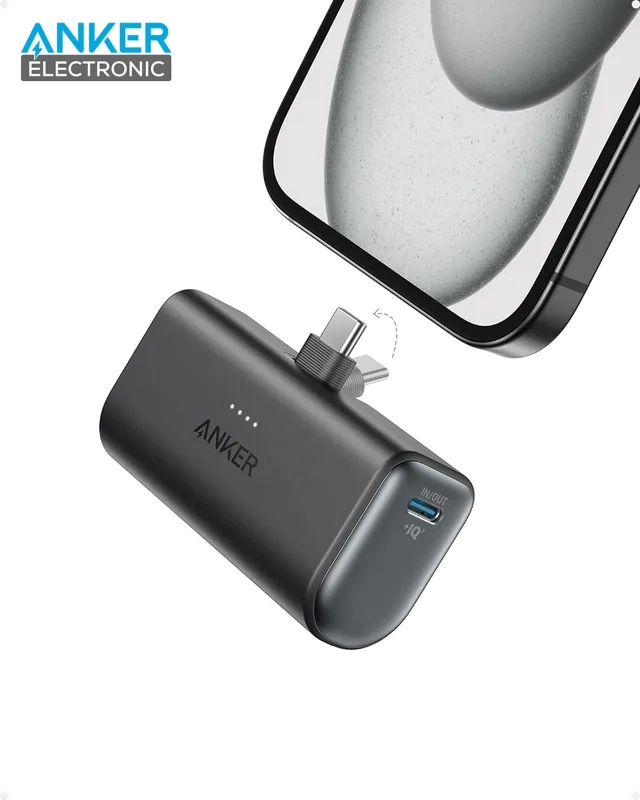A1653-1 پاوربانک 5000 میلی آمپر انکر Anker Nano 5000mAh Power Bank A1653 با سوکت تایپ سی - Image 1