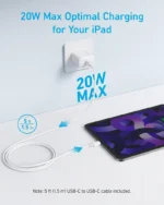 شارژر دیواری 20 وات انکر Anker Select Charger 20W A2347621 + مبدل پریز هدیه - Image 3