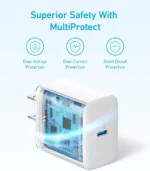 شارژر دیواری 20 وات انکر Anker Select Charger 20W A2347621 + مبدل پریز هدیه - Image 5