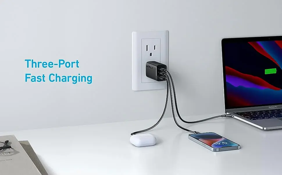 شارژر دیواری 67 وات انکر Anker Powerport 336 67W USB C Gan Charger A2674 EU دوپین ایران 2 A2674 1