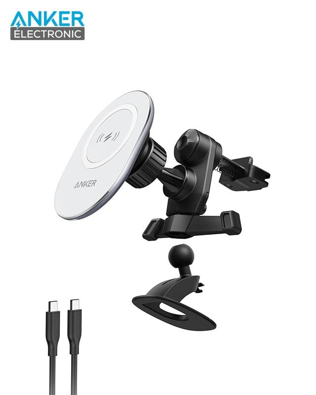 A2931-1 پایه نگهدارنده و شارژر وایرلس موبایل انکر Anker PowerWave Magnetic Car Charging Mount A2931 - Image 1