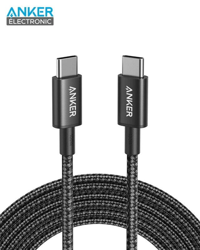 Anker USB-C to USB-C 100W Cable A8758 کابل شارژر 3 متر USB-C to USB-C انکر Anker USB-C to USB-C 100W Cable A8758 - Image 1