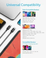 کابل 90 سانت انکر Anker USB-C to USB-C 100W Cable A8756 - Image 2