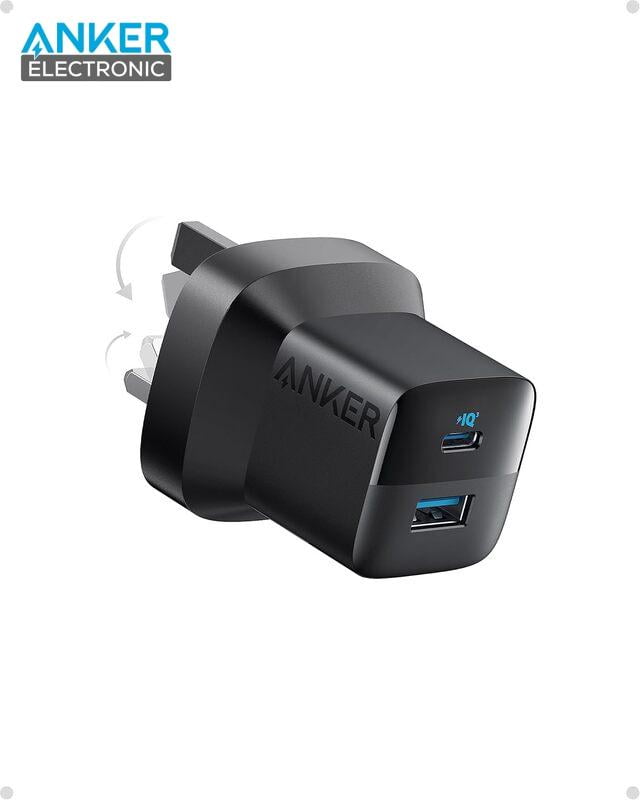 A2331-1 شارژر دیواری 33 وات انکر Anker 323 Charger 33W A2331 + مبدل پریز هدیه - Image 1